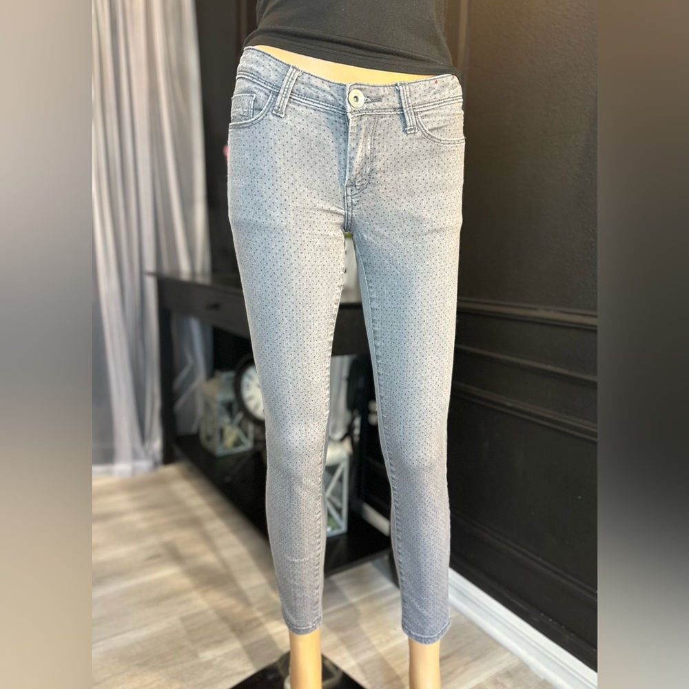 Banana Republic polka dot Gray Skinny Jeans